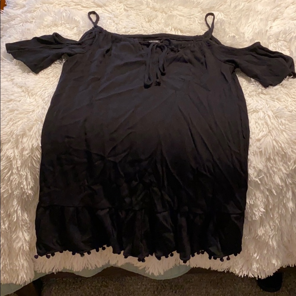 Black bathing suit cover up/dress